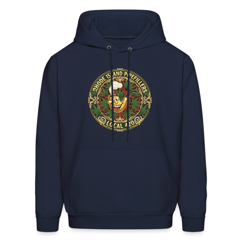TEXAS PIPEFILLERS LOCAL 420 F/B DESIGN Men's Hoodie - navy