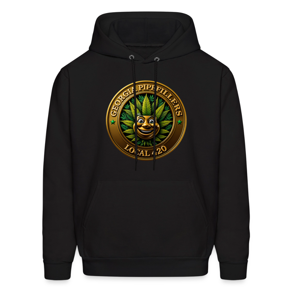 GEORGIA PIPEFILLERS LOCAL 420 F/B DESIGN Men's Hoodie - black