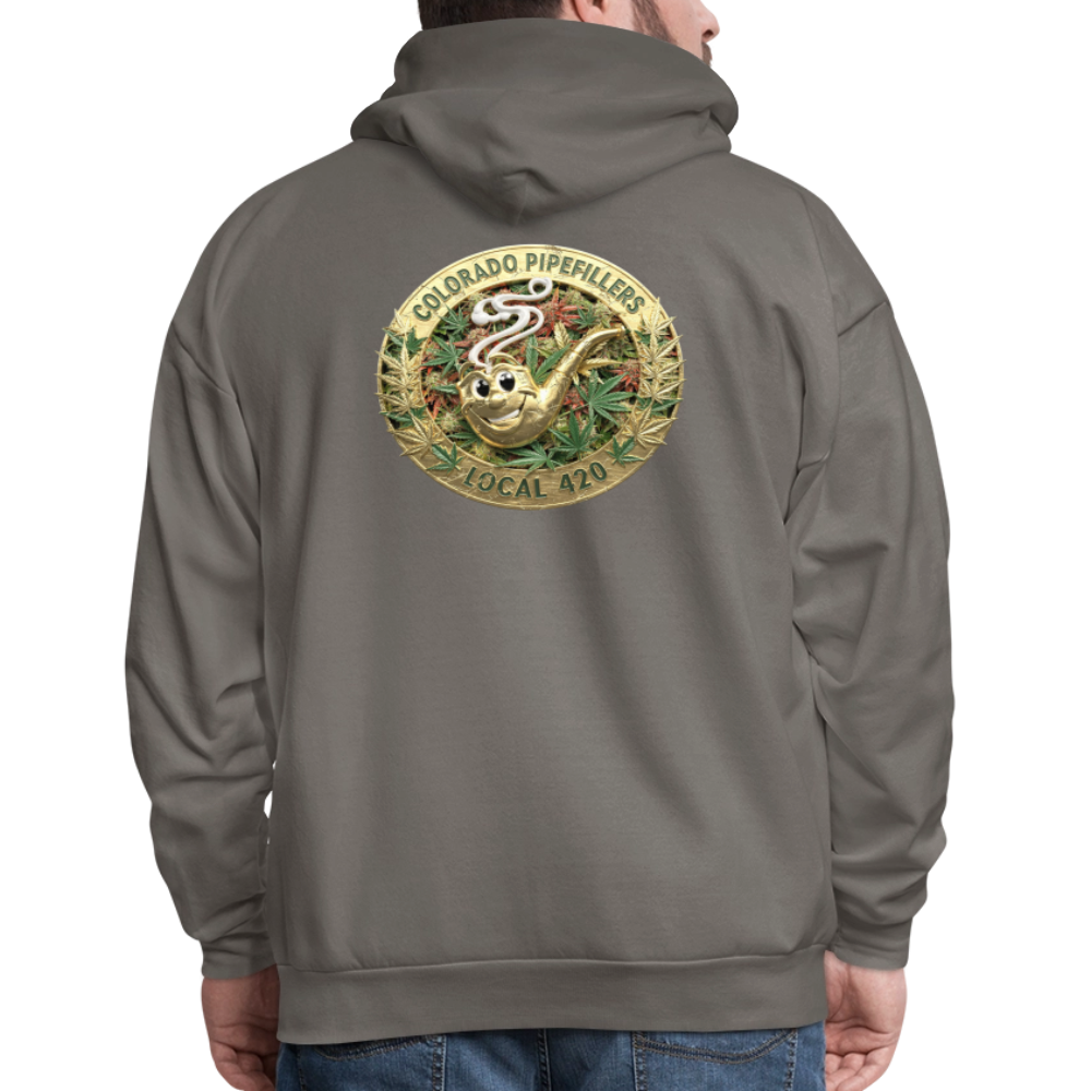 COLORADO PIPEFILLERS LOCAL 420 Men's Hoodie - asphalt gray