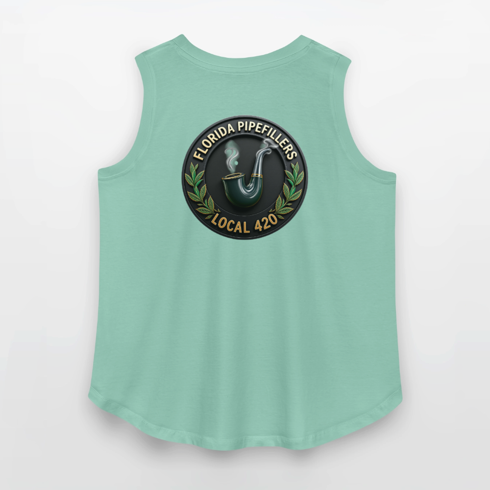 FLORIDA PIPEFILLERS LOCAL 420 F/B DESIGN Women's Curvy Relaxed Tank Top - saltwater