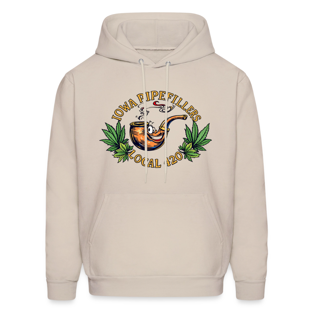 IOWA PIPEFILLERS LOCAL 420 F/B DESIGN Men's Hoodie - Sand