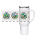 KANSAS PIPEFILLERS LOCAL 420 40oz Travel Tumbler - white