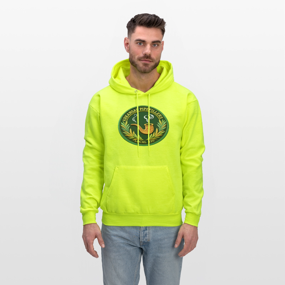ARKANSAS PIPEFILLERS LOCAL 420  Men's T-Shirt - safety green