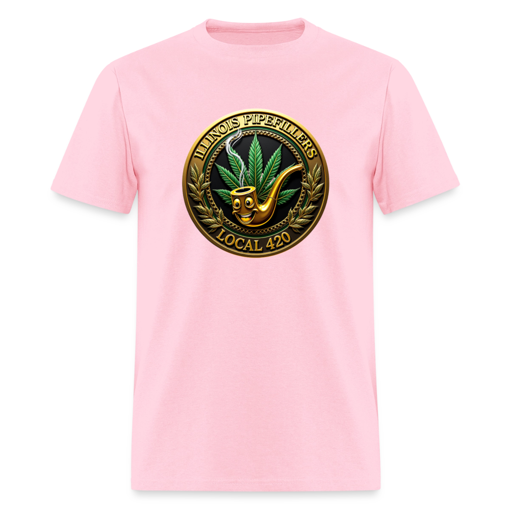 ILLINOIS PIPEFILLERS LOCAL 420 Men's T-Shirt | - pink