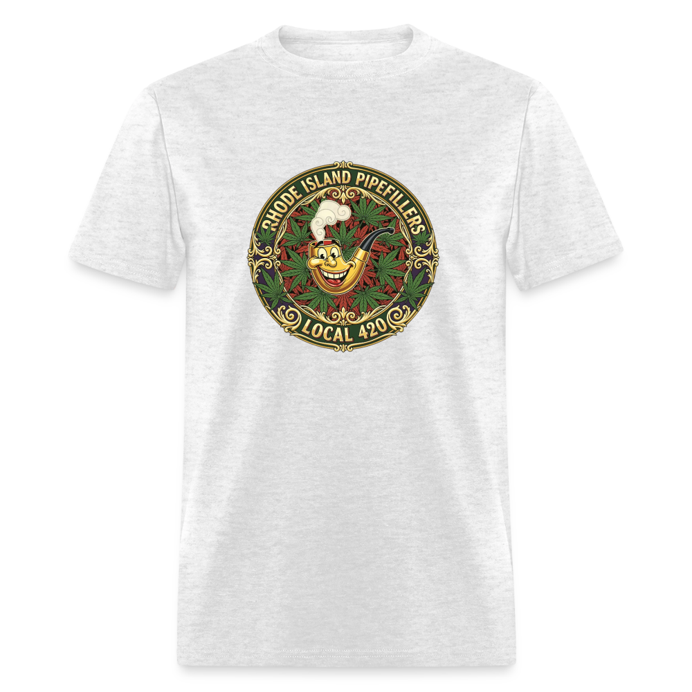 TEXAS PIPEFILLERS LOCAL 420 Men's T-Shirt - light heather gray
