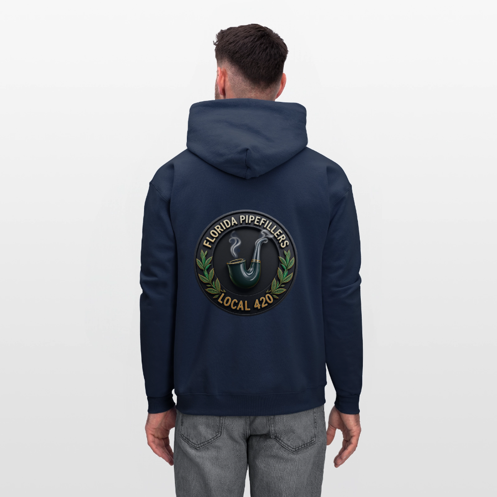 FLORIDA PIPEFILLERS LOCAL 420 F/B DESIGN Men's Hoodie - navy