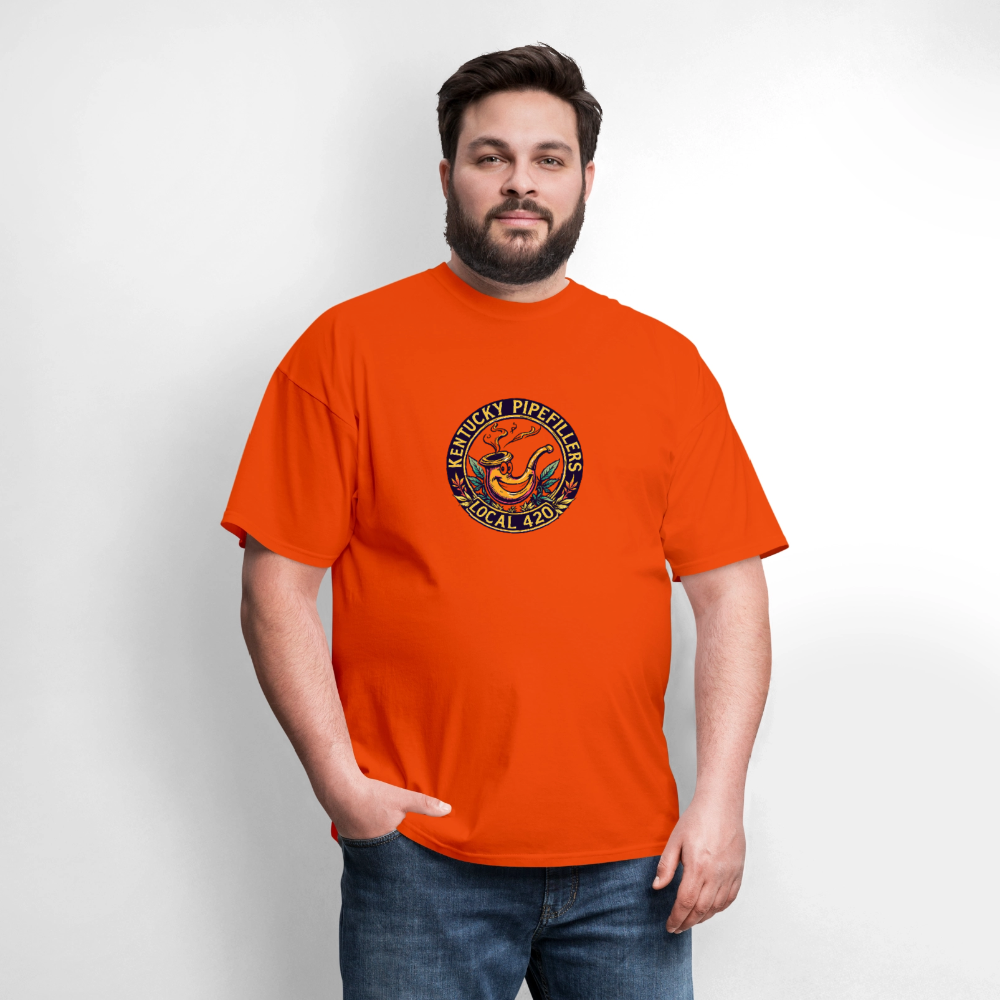 KENTUCKY  PIPEFILLERS LOCAL 420 Men's T-Shirt - orange