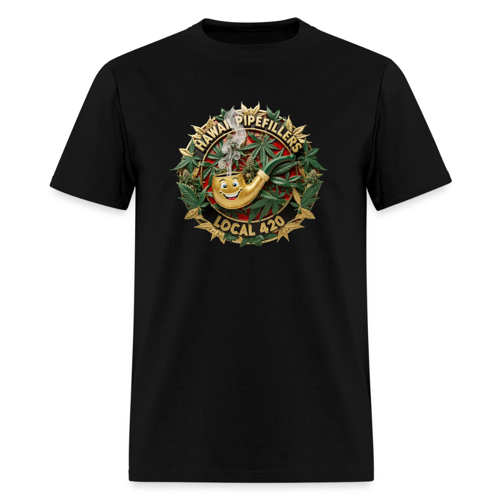 HAWAII PIPEFILLERS LOCAL 420 F/B DESIGN Men's T-Shirt - black