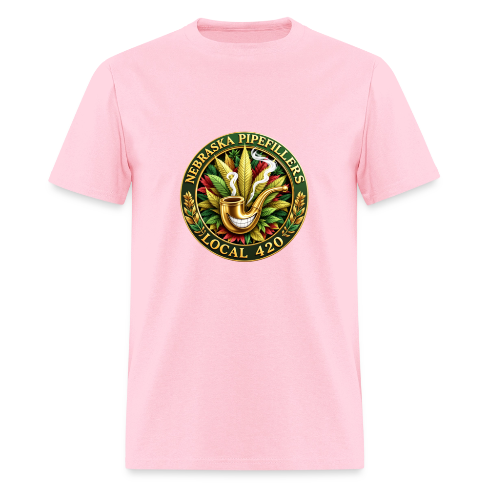 NEBRASKA PIPEFILLERS LOCAL 420 Men's T-Shirt - pink