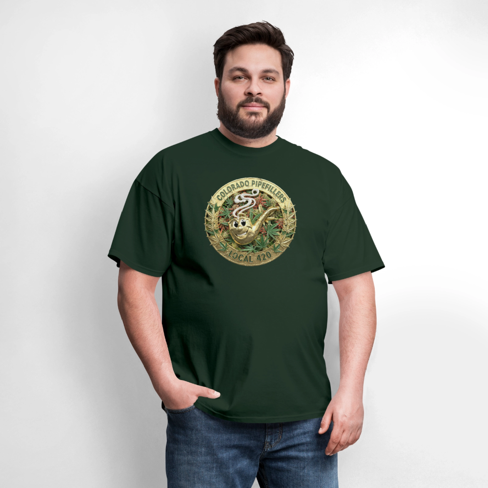 COLORADO PIPEFILLERS LOCAL 420 Men's T-Shirt - forest green