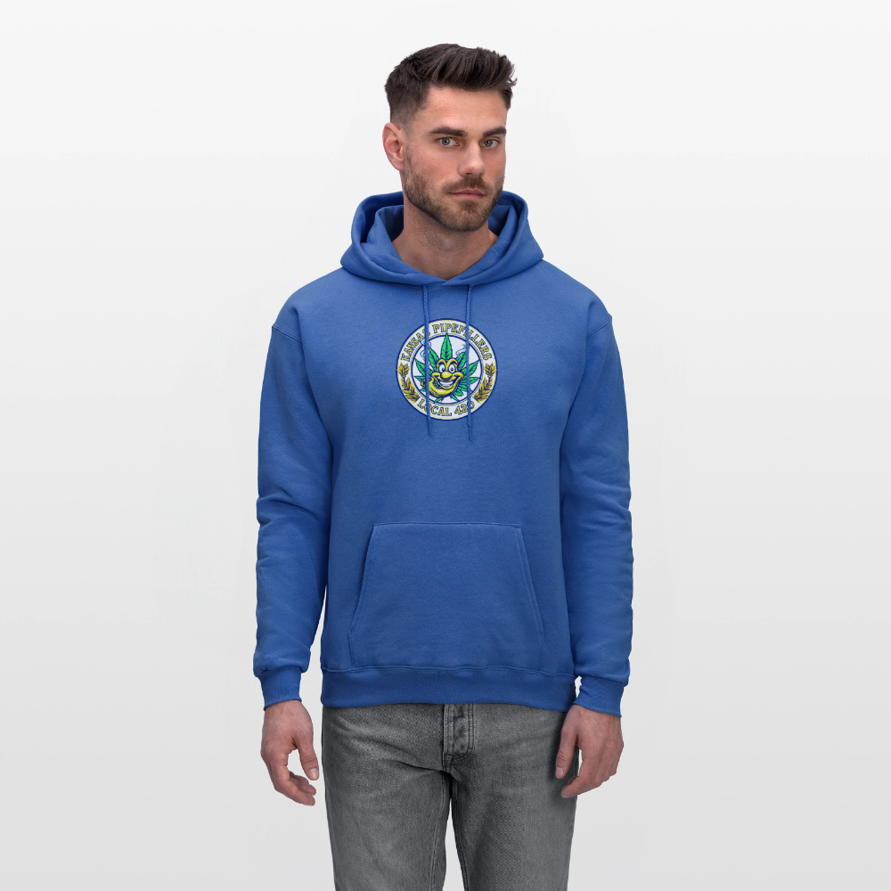 KANSAS PIPEFILLERS LOCAL 420 F/B DESIGNS  Men's Hoodie - royal blue