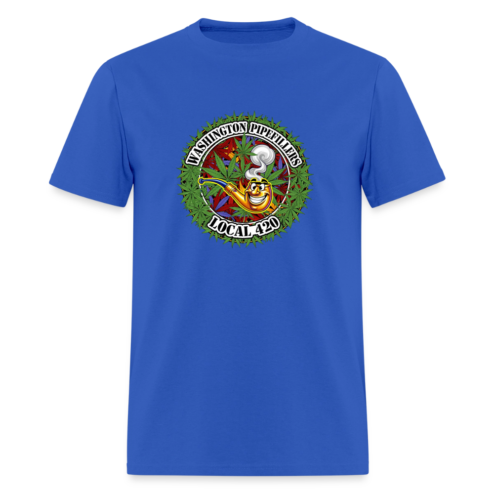 WASHINGTON PIPEFILLERS LOCAL 420 F/B DESIGN Men's T-Shirt - royal blue