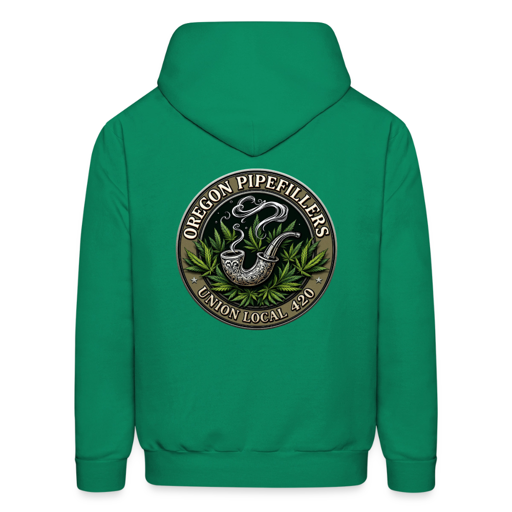 OREGON PIPEFILLERS UNION LOCAL 420 Men's Hoodie - kelly green