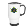 ILLINOIS PIPEFILLERS LOCAL 420 14oz Stainless Steel Travel Mug - white