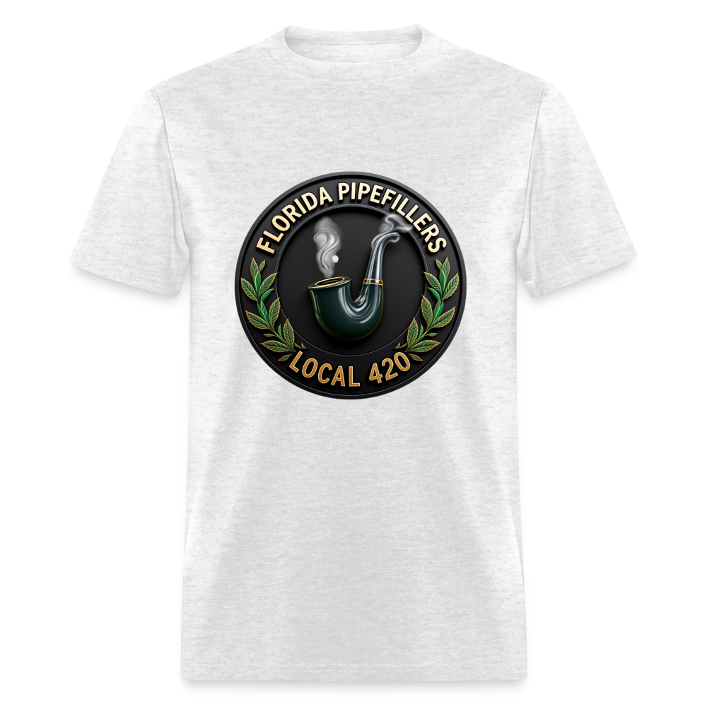 FLORIDA PIPEFILLERS LOCAL 420 F/B DESIGN Men's T-Shirt - light heather gray