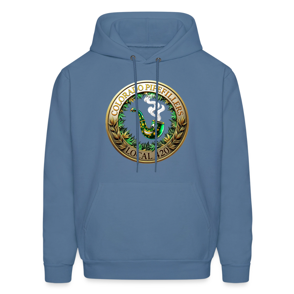 COLORADO PIPEFILLERS LOCAL 420 Men's Hoodie - denim blue