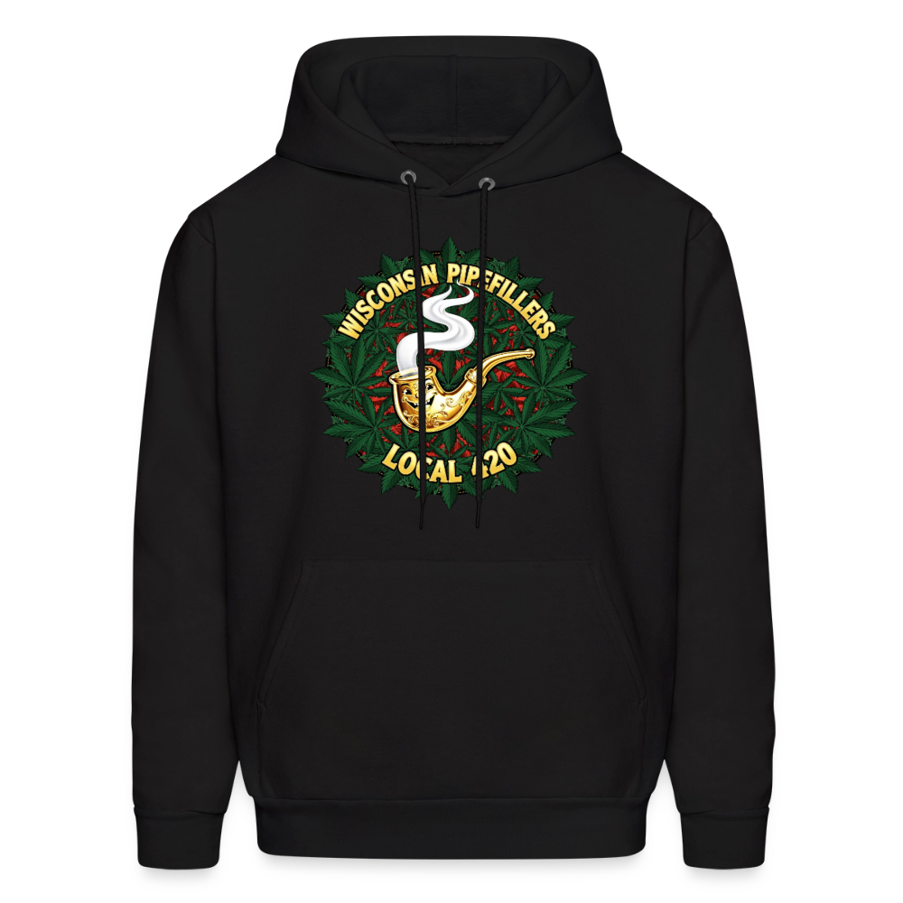WISCONSIN PIPEFILLERS LOCAL 420 Men's Hoodie - black