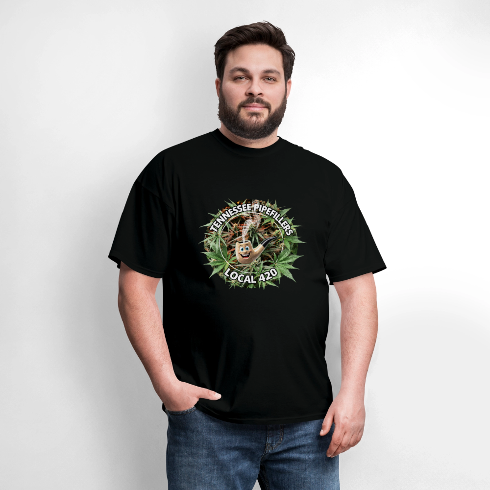 TENNESSEE PIPEFILLERS LOCAL 420 F/B DESIGN Men's T-Shirt - black