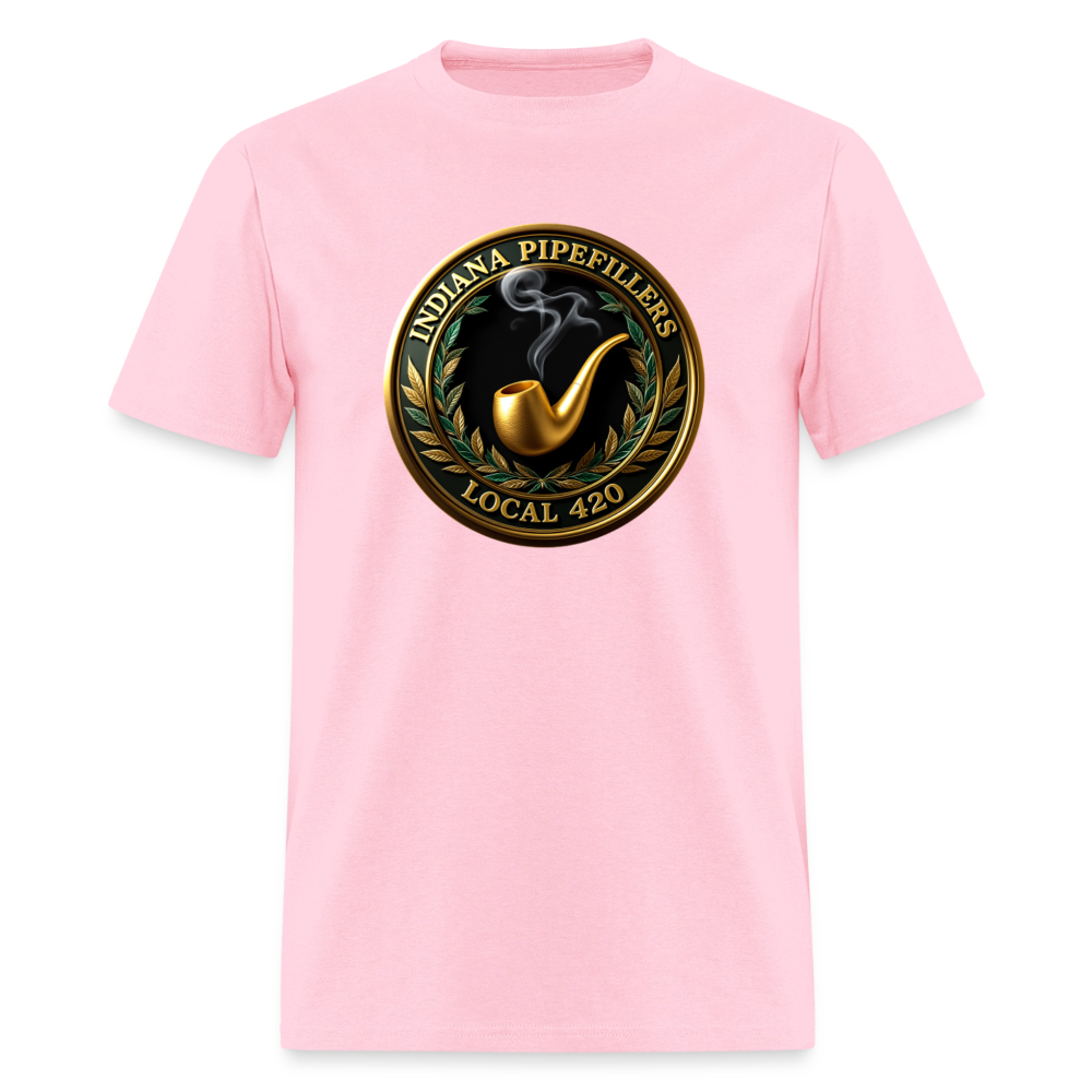 INDIANA PIPEFILLERS LOCAL 420 F/B DESIGN Men's T-Shirt - pink