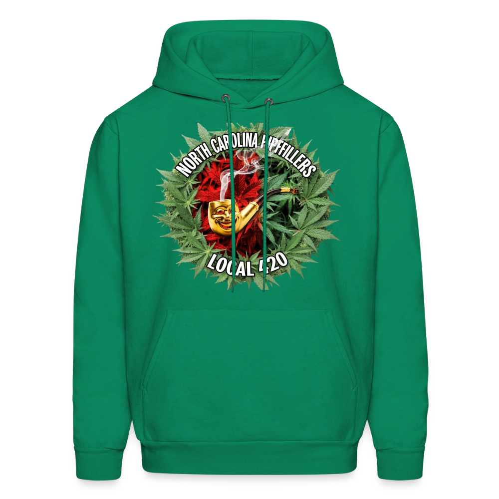 NORTH CAROLINA  PIPEFILLERS LOCAL 420 Men's Hoodie - kelly green