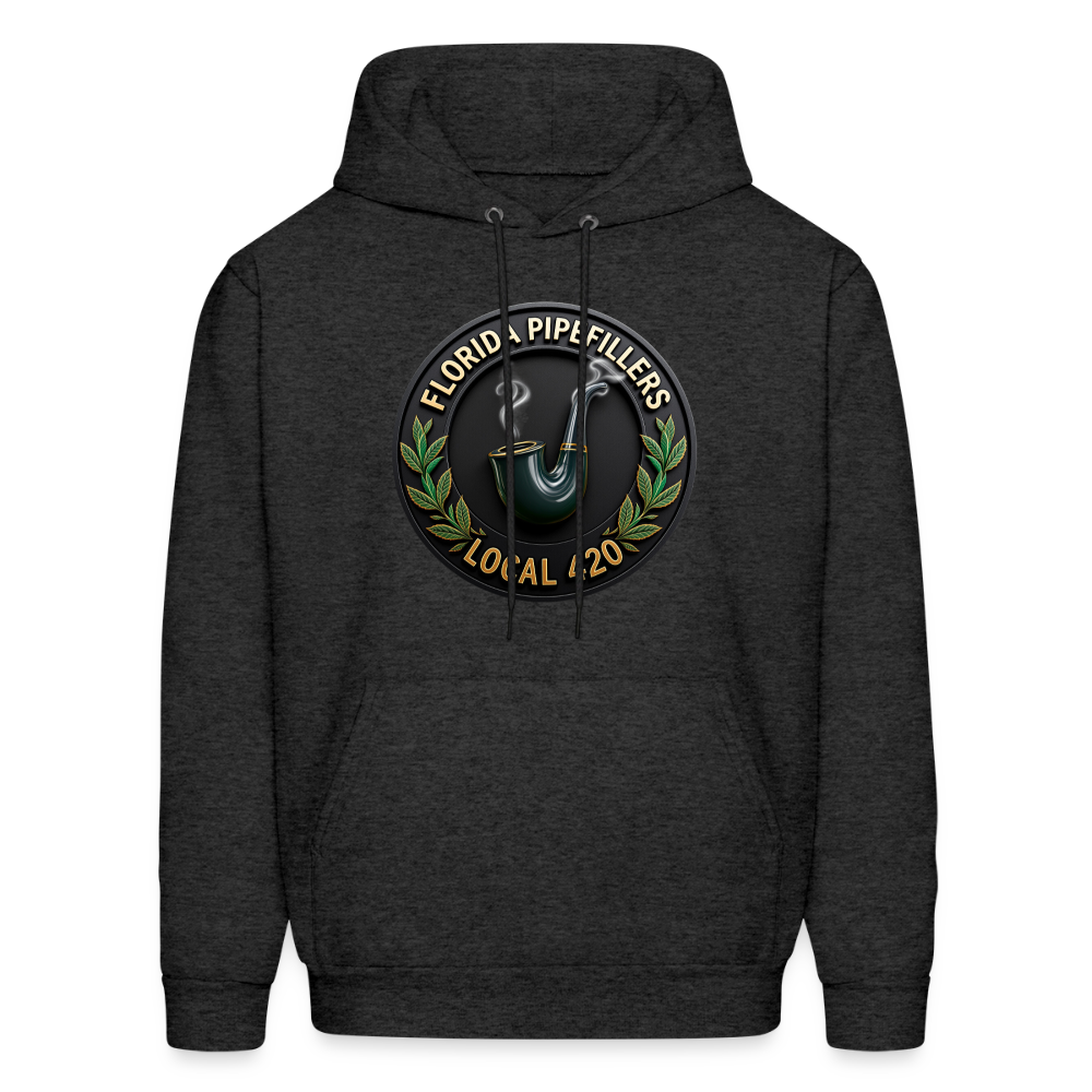 FLORIDA PIPEFILLERS LOCAL 420 F/B DESIGN Men's Hoodie - charcoal grey