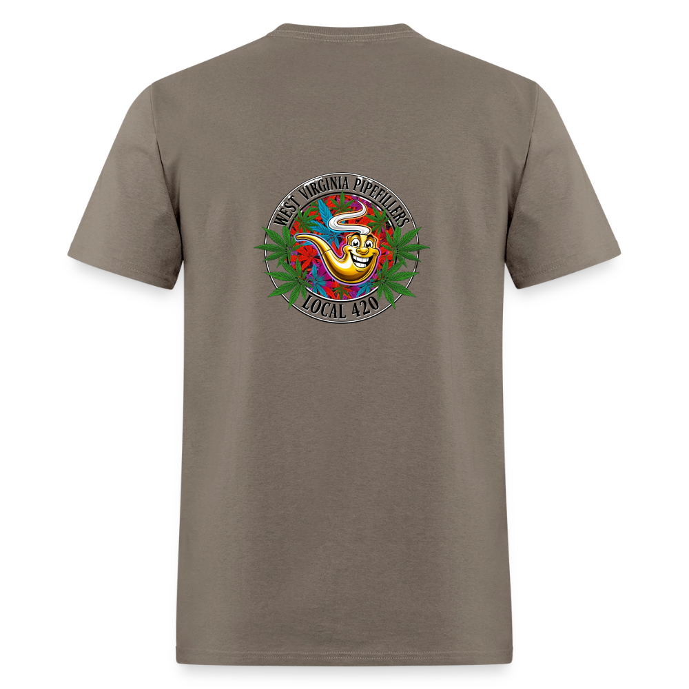 WEST VIRGINIA PIPEFILLERS LOCAL 420 F/B DESIGN Men's T-Shirt - safari