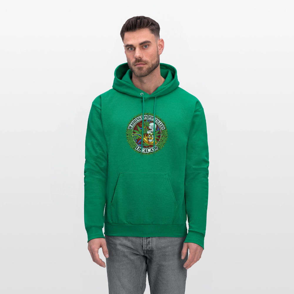 WASHINGTON PIPEFILLERS LOCAL 420 F/B DESIGN Men's Hoodie - kelly green