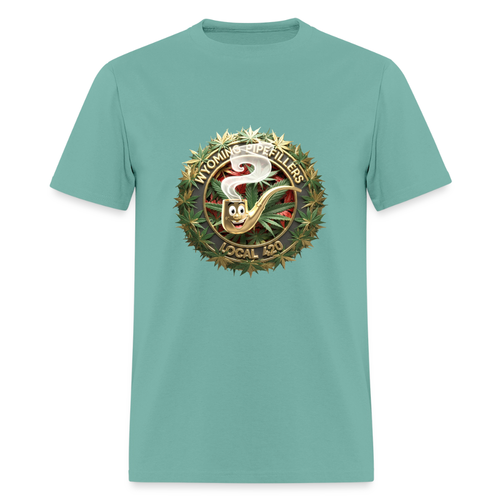 WYOMING PIPEFILLERS LOCAL 420 Men's T-Shirt - aquatic
