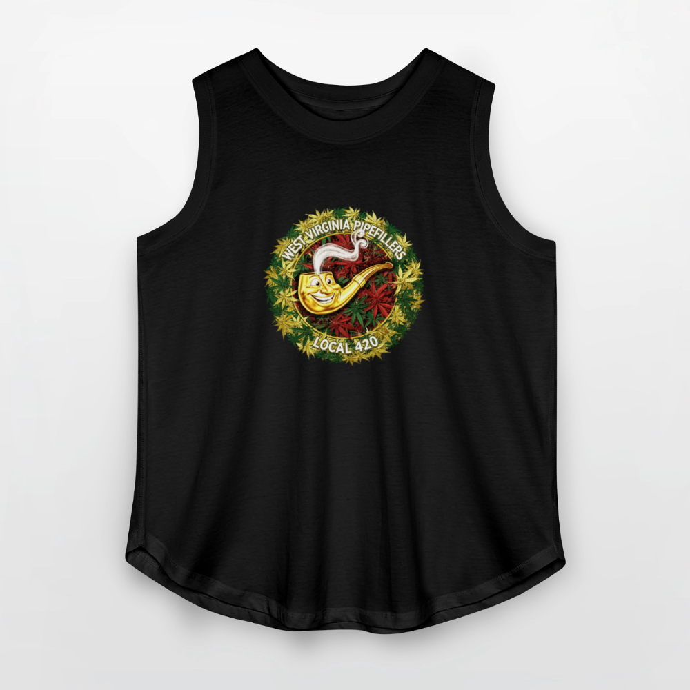 WEST VIRGINIA PIPIEFILLERS LOCAL 420 Men's Women's Curvy Relaxed Tank Top - black