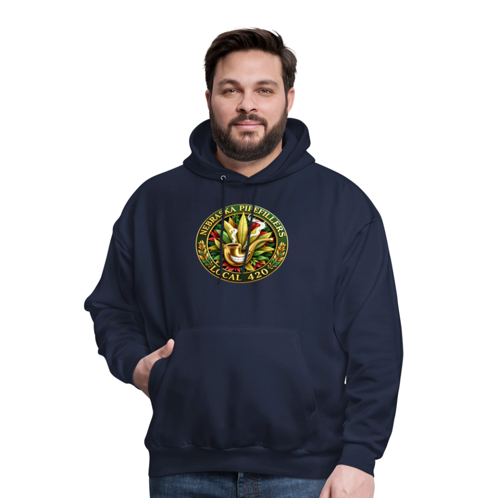 NEBRASKA PIPEFILLERS LOCAL 420 Men's Hoodie - navy