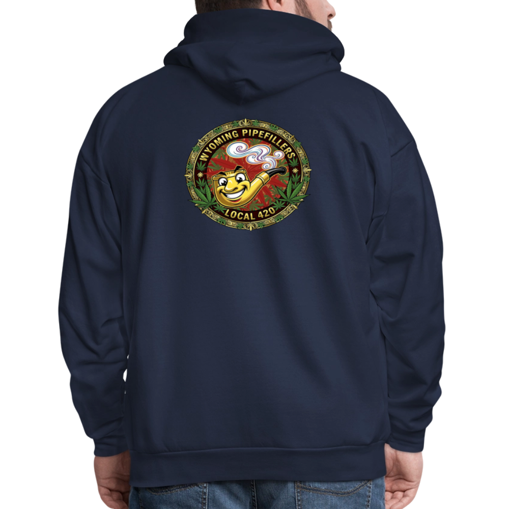 WYOMING PIPEFILLERS LOCAL 420 F/B DESIGN Men's Hoodie - navy