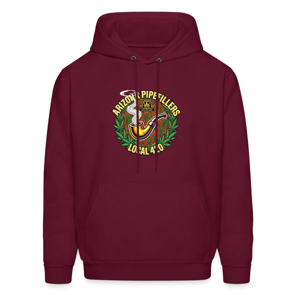 ARIZONA PIPEFILLERS LOCAL 420 Men's Hoodie - burgundy