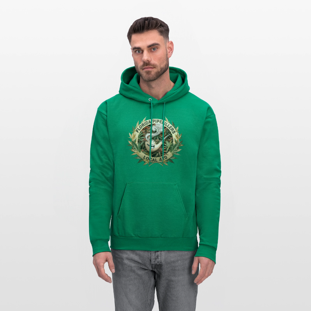 FLORIDA PIPEFILLERS LOCAL 420 F/B DESIGN Men's Hoodie - kelly green