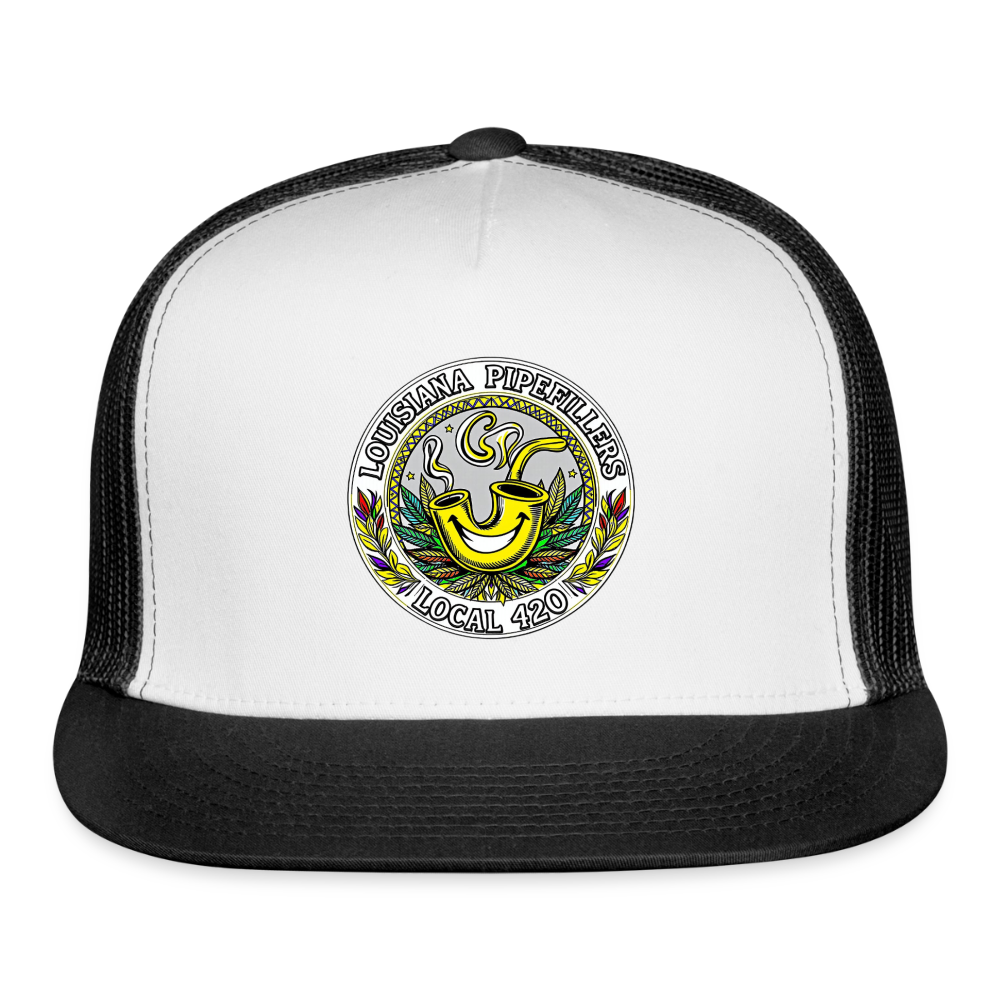 LOUISIANA PIPEFILLERS LOCAL 420 Trucker Hat - white/black