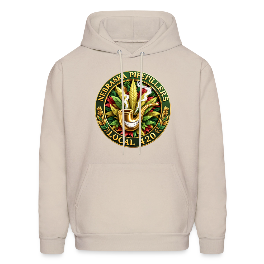 NEBRASKA PIPEFILLERS LOCAL 420 Men's Hoodie - Sand