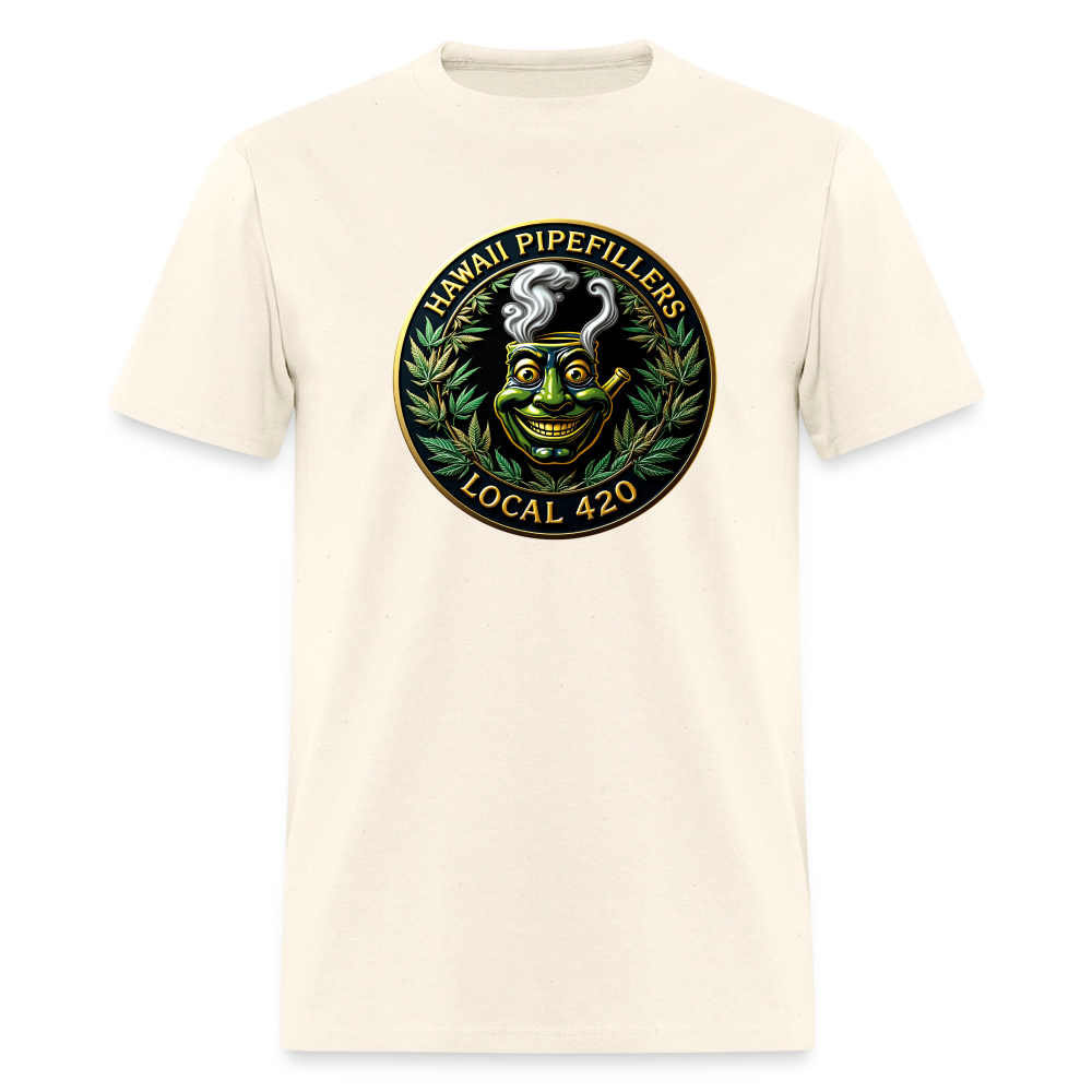 HAWAII PIPEFILLERS LOCAL 420 F/B DESIGN  Men's T-Shirt - sweet cream heather