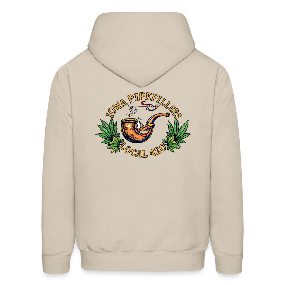 IOWA PIPEFILLERS LOCAL 420 F/B DESIGN Men's Hoodie - Sand