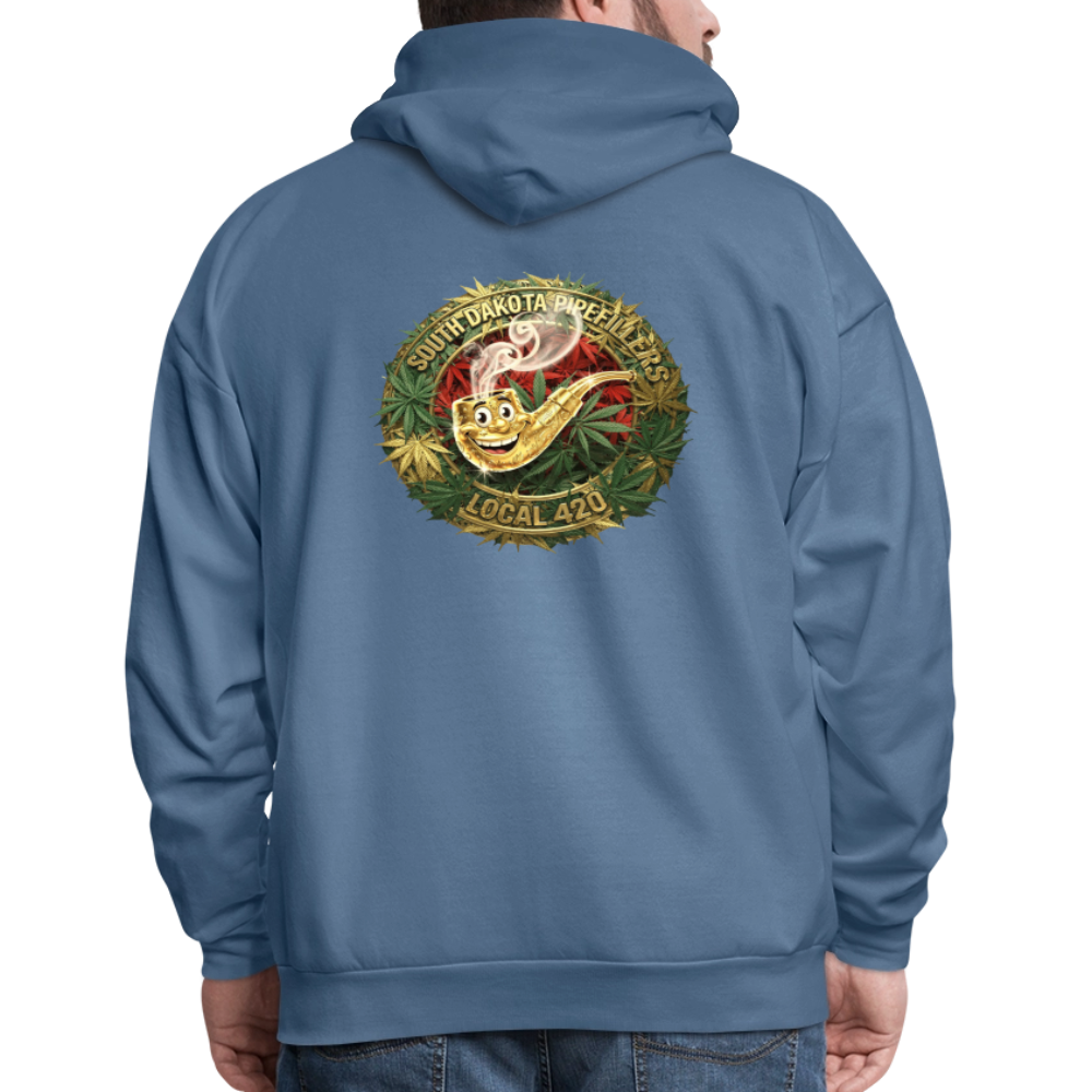 SOUTH DAKOTA PIPEFILLERS LOCAL 420  F/B DESIGN Men's Hoodie - denim blue