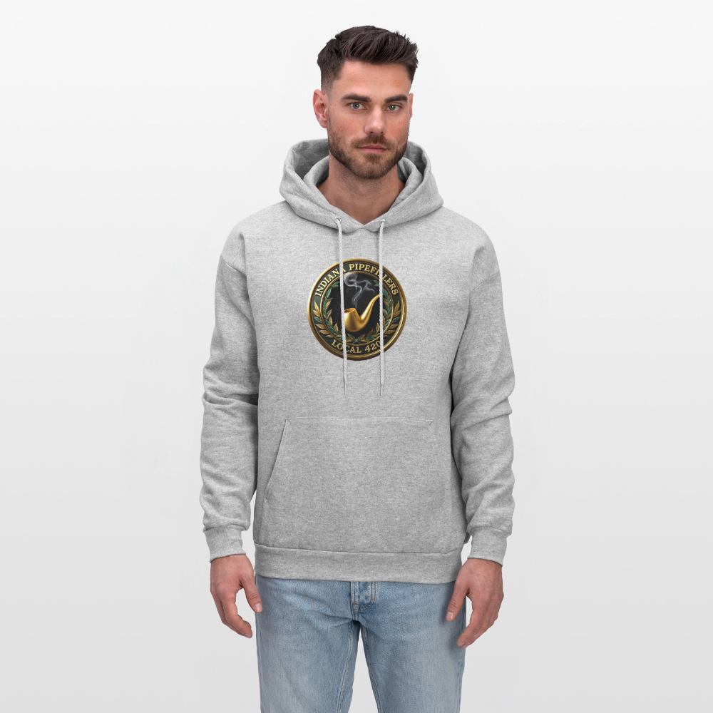 INDIANA PIPEFILLERS LOCAL 420 F/B DESIGN Men's Hoodie - heather gray
