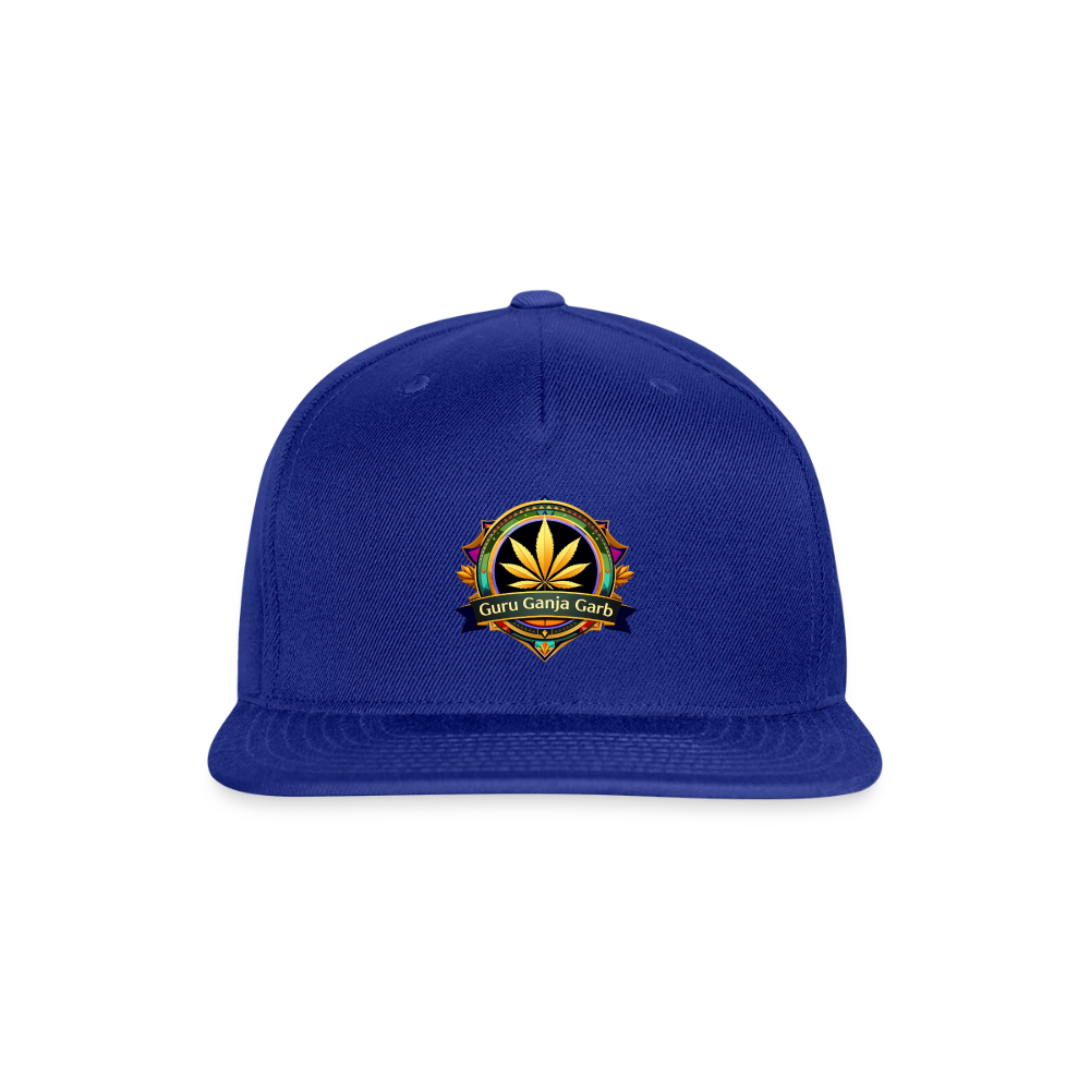 GURU GANJA GARB Snapback Baseball Cap - royal blue