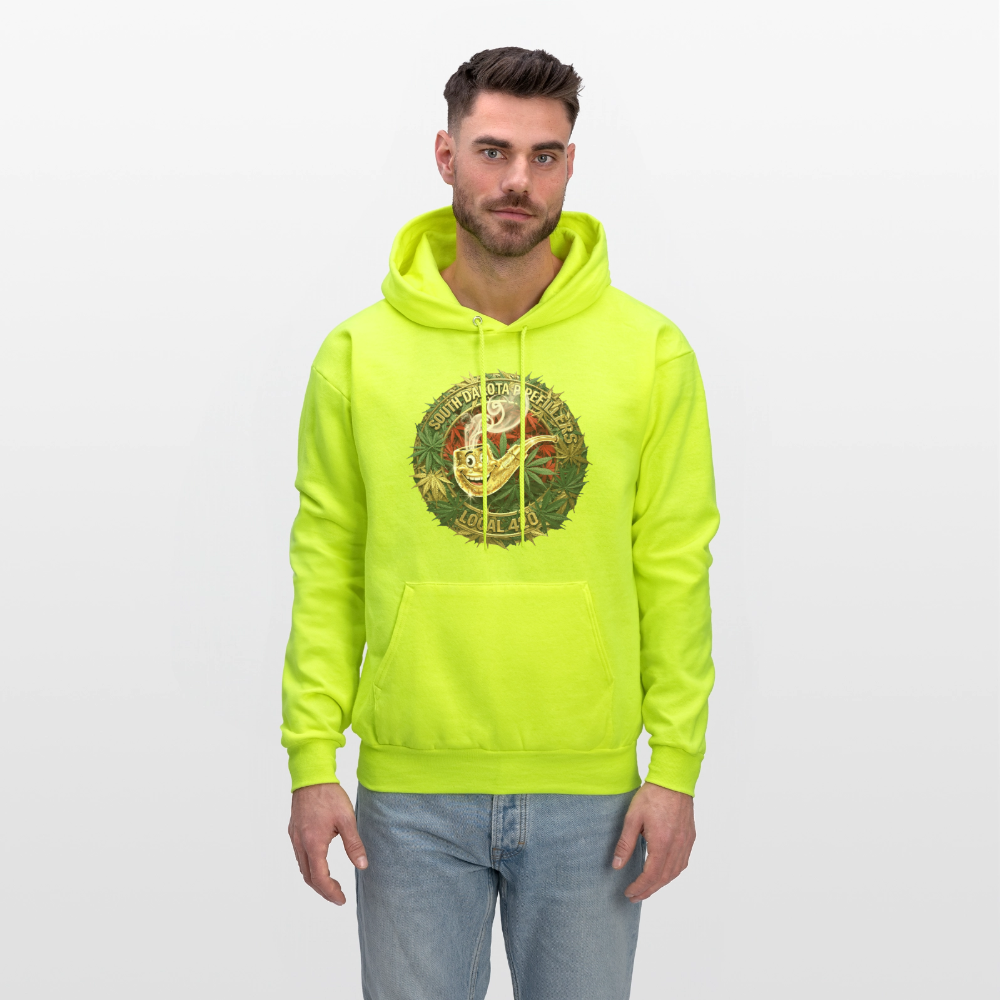 SOUTH DAKOTA PIPEFILLERS LOCAL 420 Men's  Hoodie - safety green