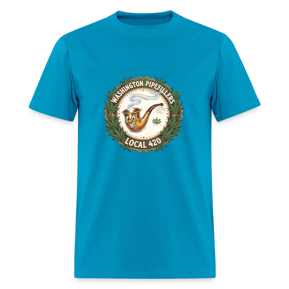 WASHINGTON PIPEFILLERS LOCAL 420 Men's T-Shirt - turquoise