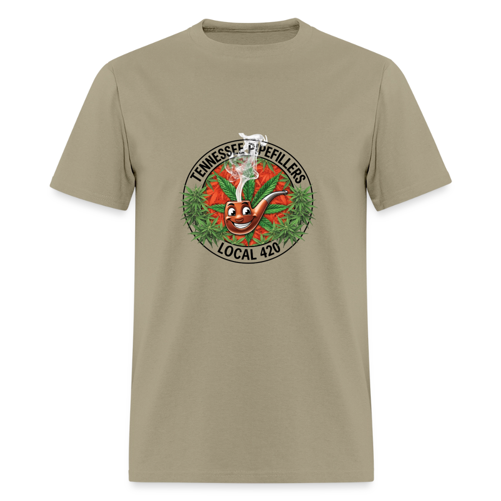 TENNESSEE PIPEFILLERS LOCAL 420 Men's T-Shirt - khaki