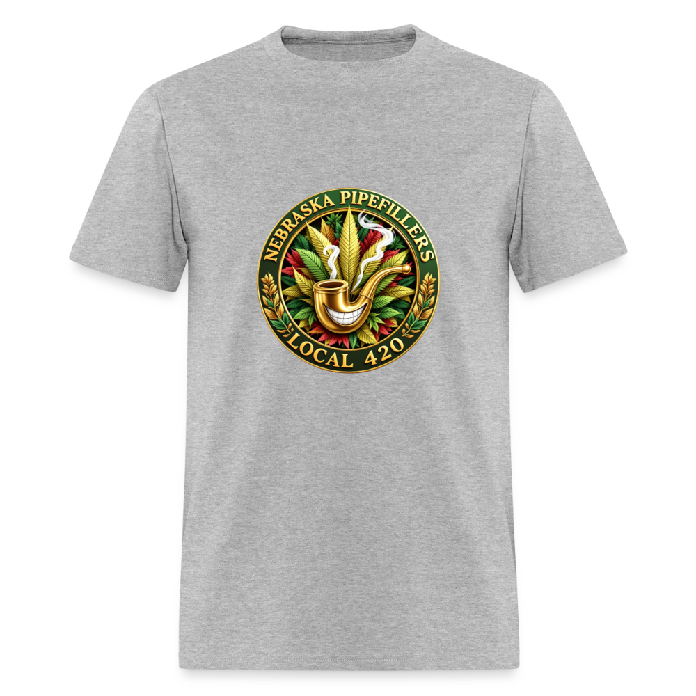 NEBRASKA PIPEFILLERS LOCAL 420 Men's T-Shirt - heather gray