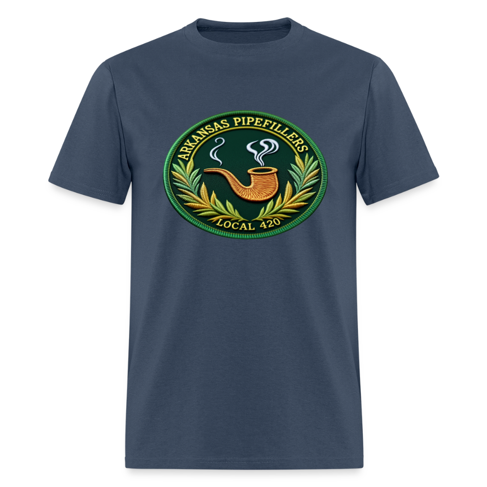 ARKANSAS PIPEFILLERS LOCAL 420 Men's T-Shirt -  blue dusk