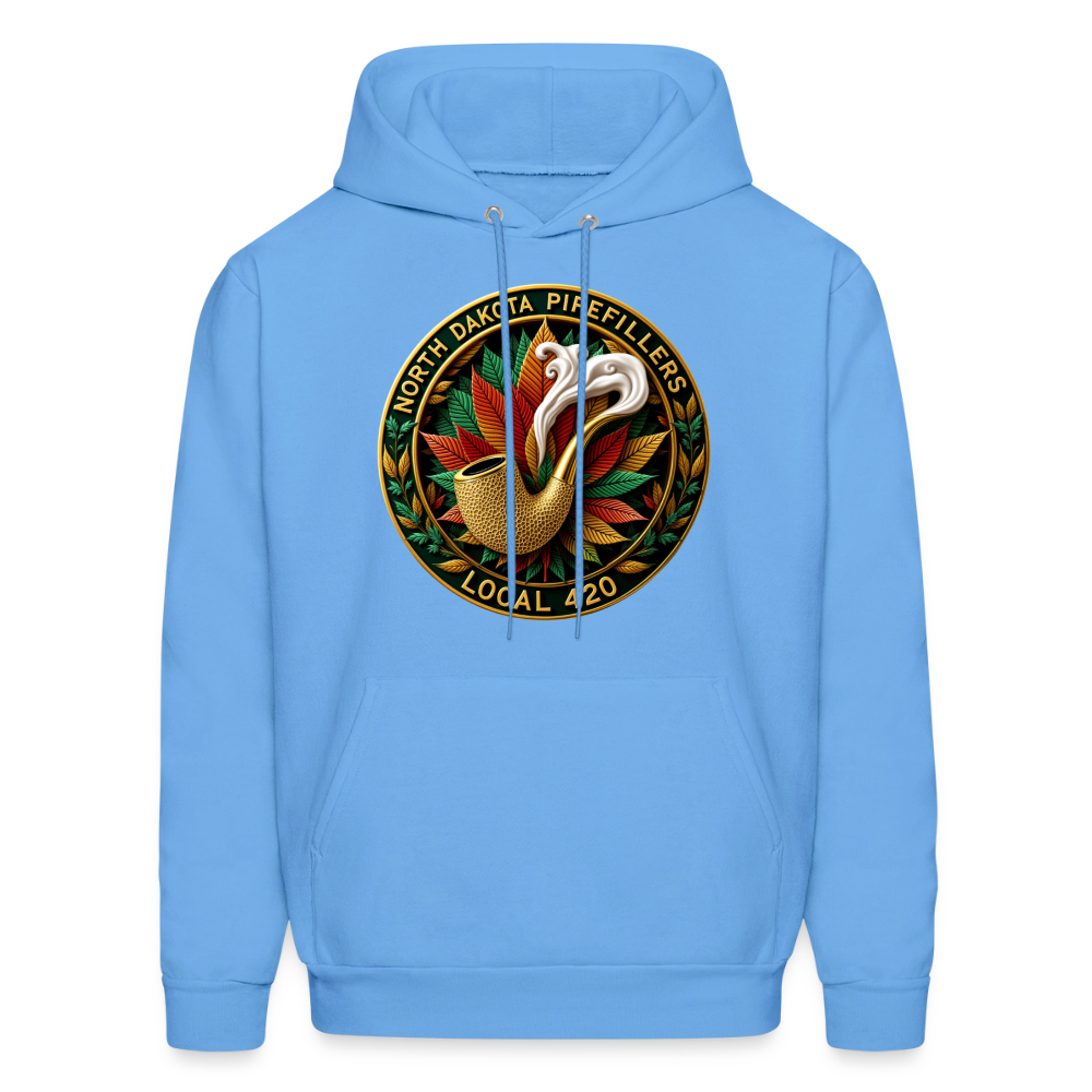 NORTH DAKOTA PIPEFILLERS LOCAL 420 Men's Hoodie - carolina blue