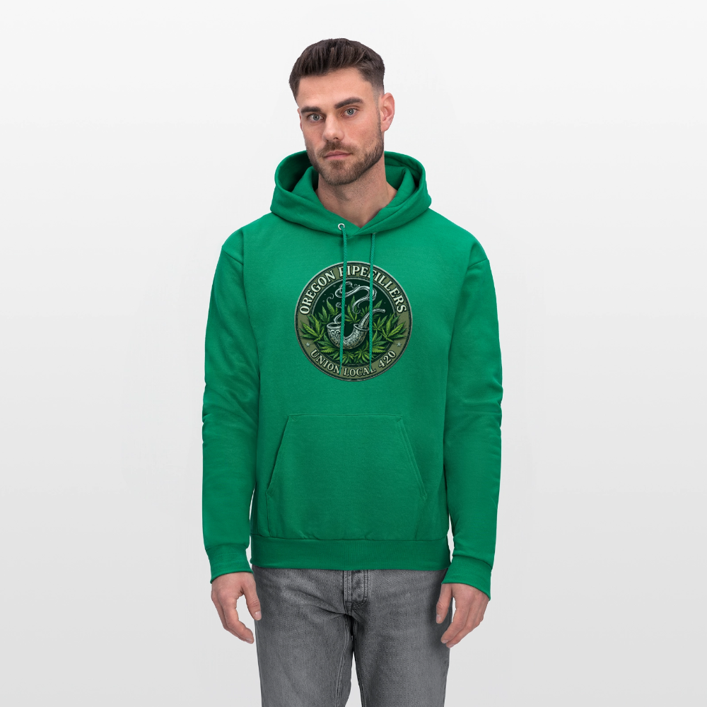 OREGON PIPEFILLERS LOCAL 420 Men's Hoodie - kelly green
