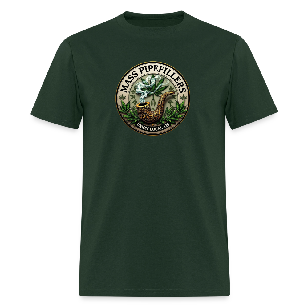 MASS PIPEFILLERS LOCAL 420 Men's T-Shirt - forest green