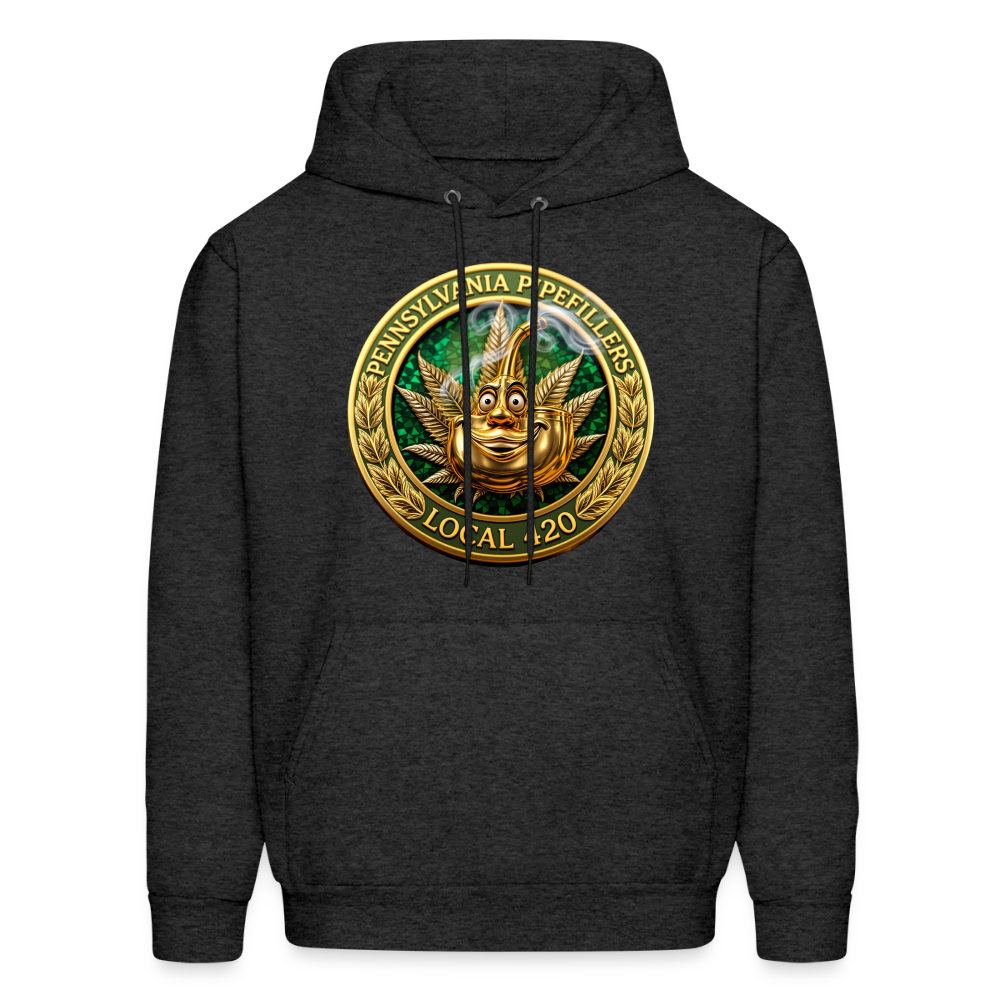 PENNSYLVANIA PIPEFILLERS LOCAL 420 F/B DESIGNS Men's Hoodie - charcoal grey