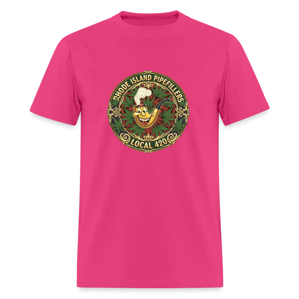 TEXAS PIPEFILLERS LOCAL 420 Men's T-Shirt - fuchsia